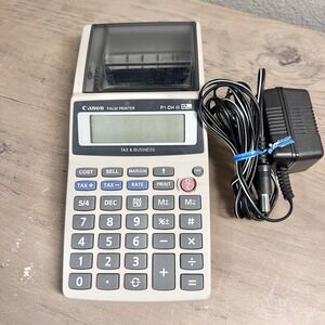 Vtg Canon P1-DH‎ III Printing Calculator Palm Printer w/ AC Adapter Tested Works